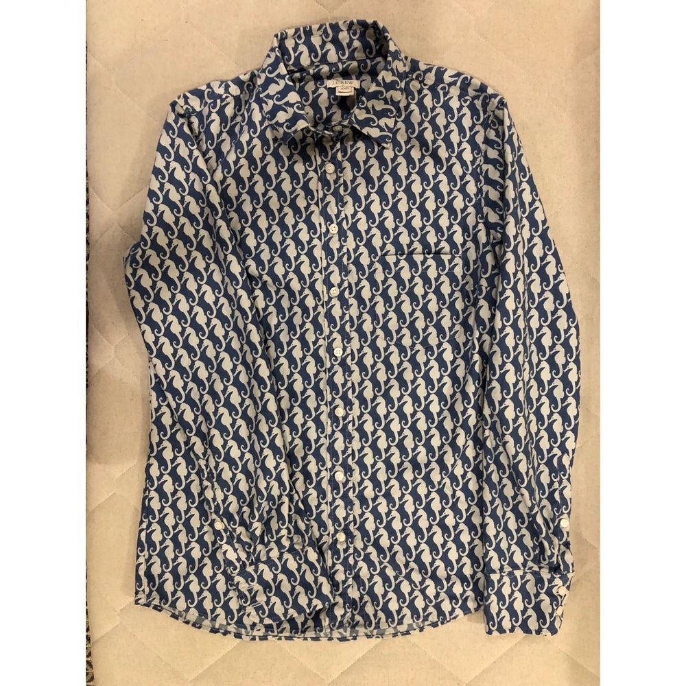 J. Crew Seahorse Button Up
